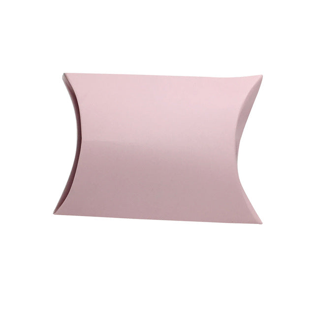 50pz Portaconfetti Scatole Cuscino In Carta Kraft Semplice Fai DA Te