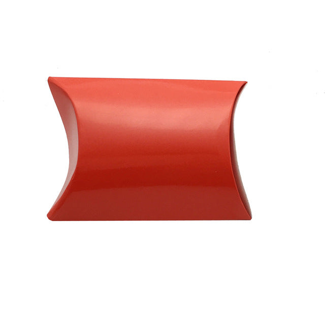 50pz Portaconfetti Scatole Cuscino In Carta Kraft Semplice Fai DA Te