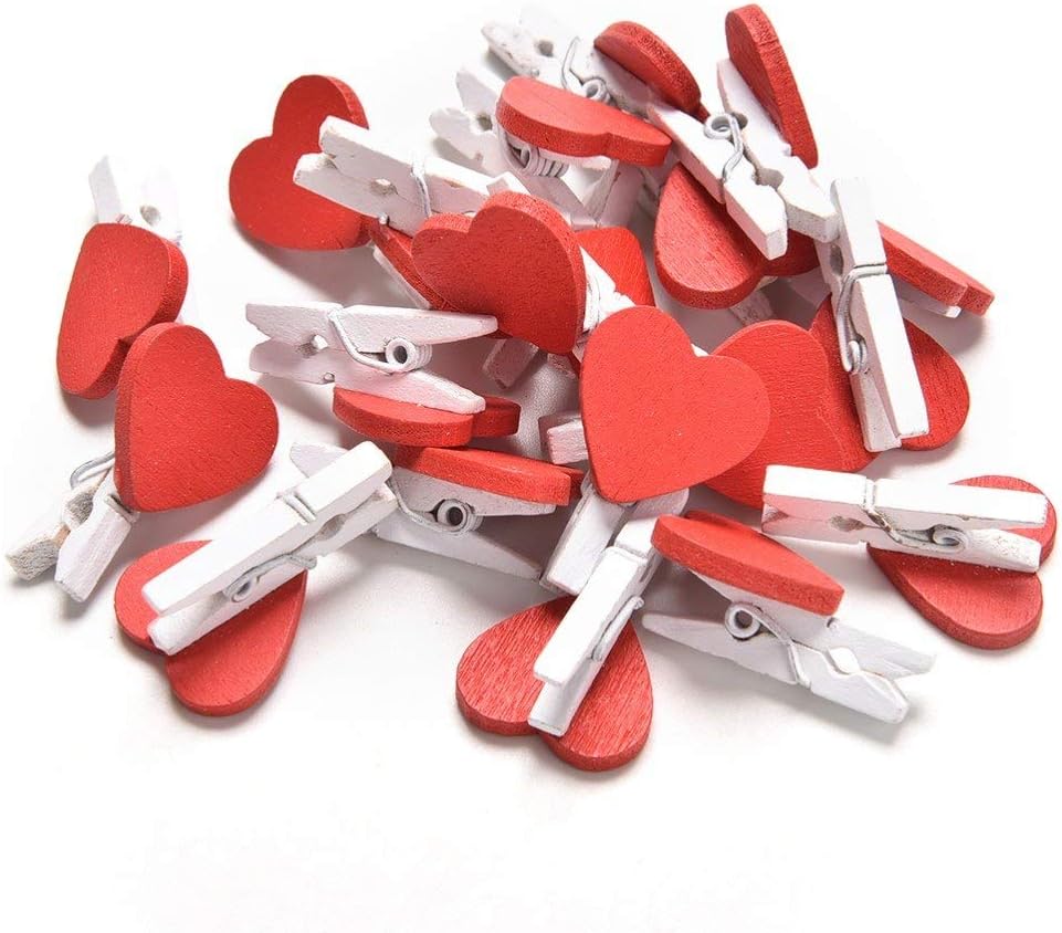 200 MOLLETTE LEGNO CUORE 3,5 CM BOMBONIERE FAI DA TE MOLLETTINE SCRAPBOOKING FOTO