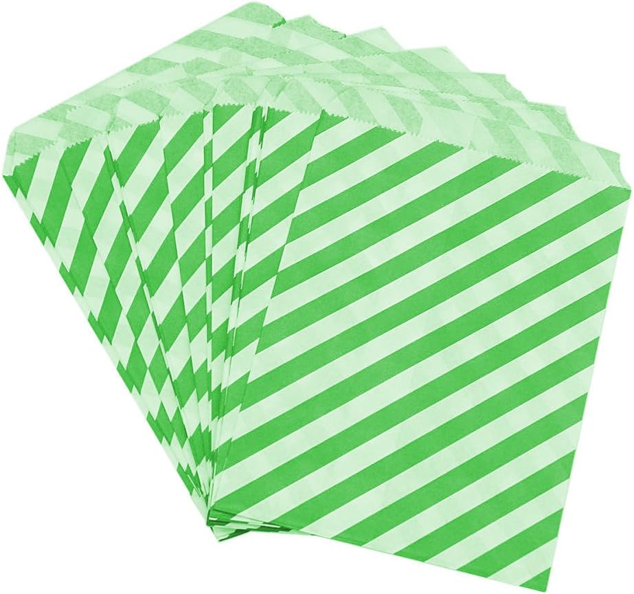 100x bustine 13 * 17cm Carta biodegradabile Porta Confetti,Dolce,Pane,Colorata Matrimonio Striscia