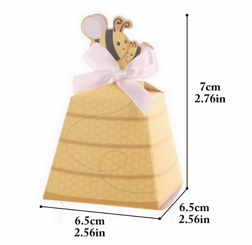 25pz Portaconfetti Scatole APE con nastro bianco