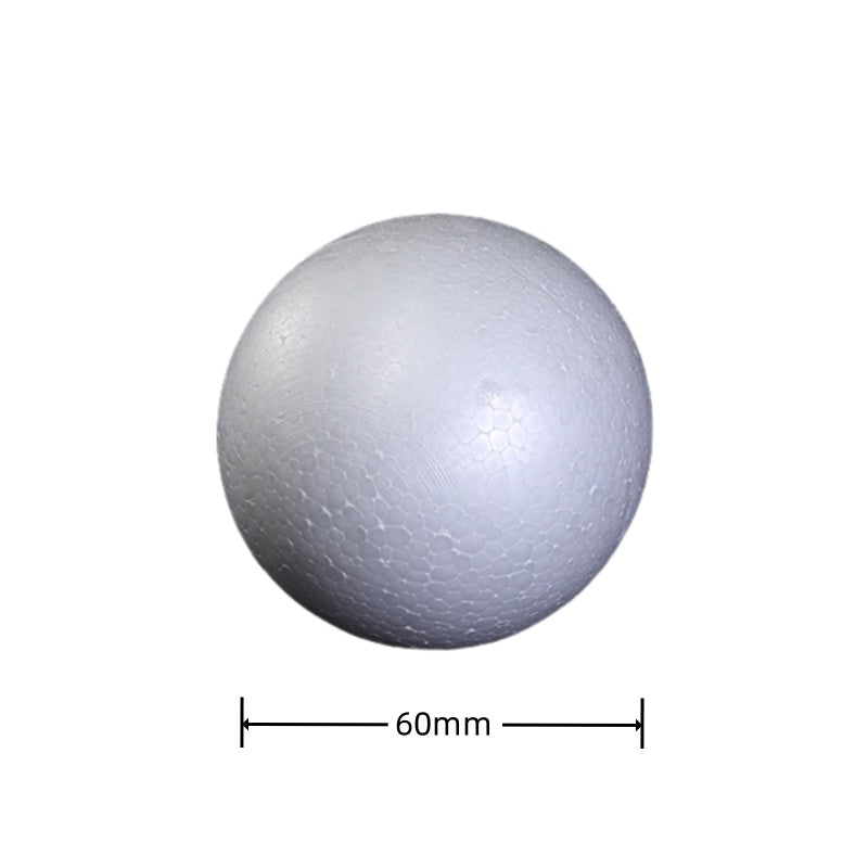 Sfere di polistirolo bianco, palline di polistirolo espanso 6cm/7cm/8cm/10cm