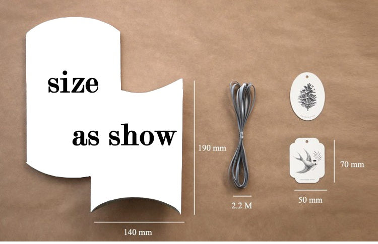 2 pezzi Cuscino Gigante 14 * 19cm Porta regalo Elegante Compreso Nastro Etichetta