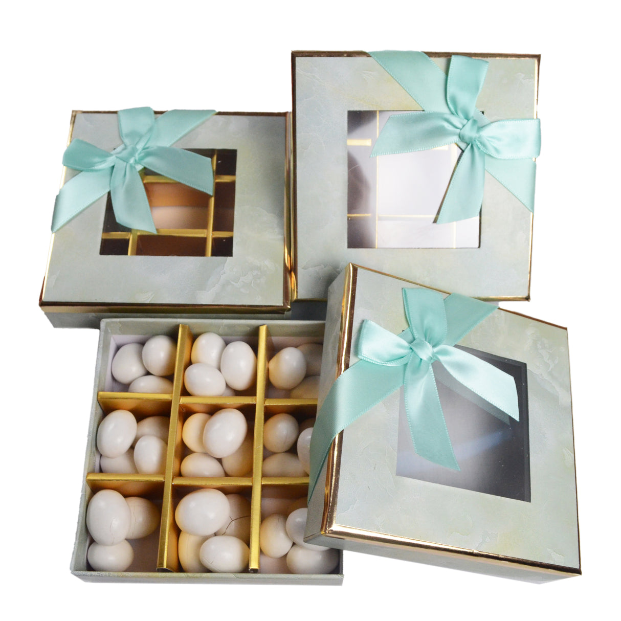 Scatola Astuccio Quadrata con 9 Scomparti Portaconfetti