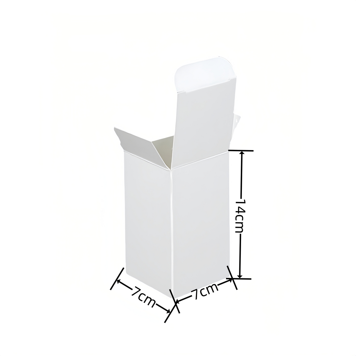 10 Pezzi Scatole Cartone Bianche Con rettangolo Coperchio Per Regalo Confezione