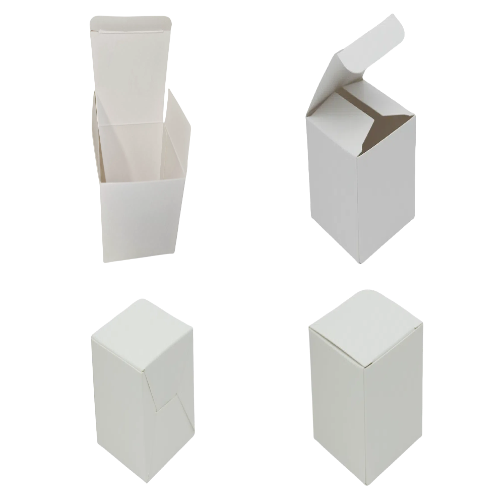 10 Pezzi Scatole Cartone Bianche Con rettangolo Coperchio Per Regalo Confezione