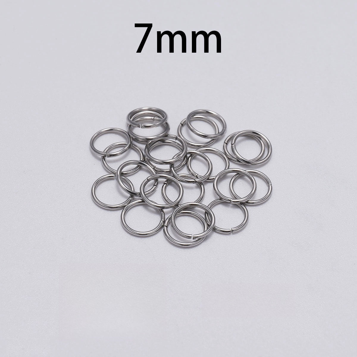 200 pezzi Argento Anelli apribili per Gioielli Fai Da Te Braccialetti Bigiotteria