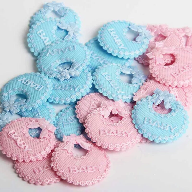50 Pezzi Decorazione Bomboniere Bavaglino Fiocco Accessori