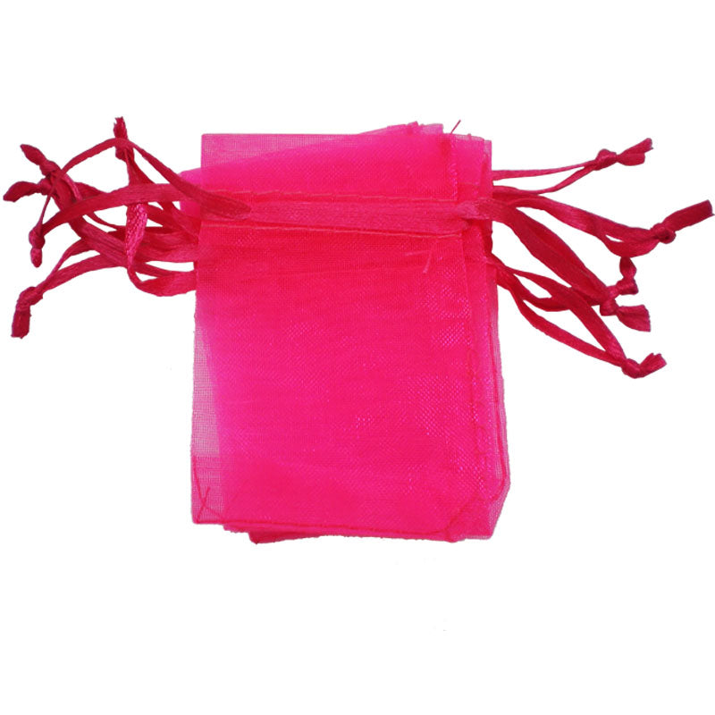 10 Sacchetti Organza 9*12cm Confetti Bomboniera Regalo