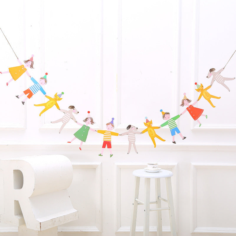 3 Metri Ghirlanda Decorazione per Feste di Compleanno Tema Bambini Animali