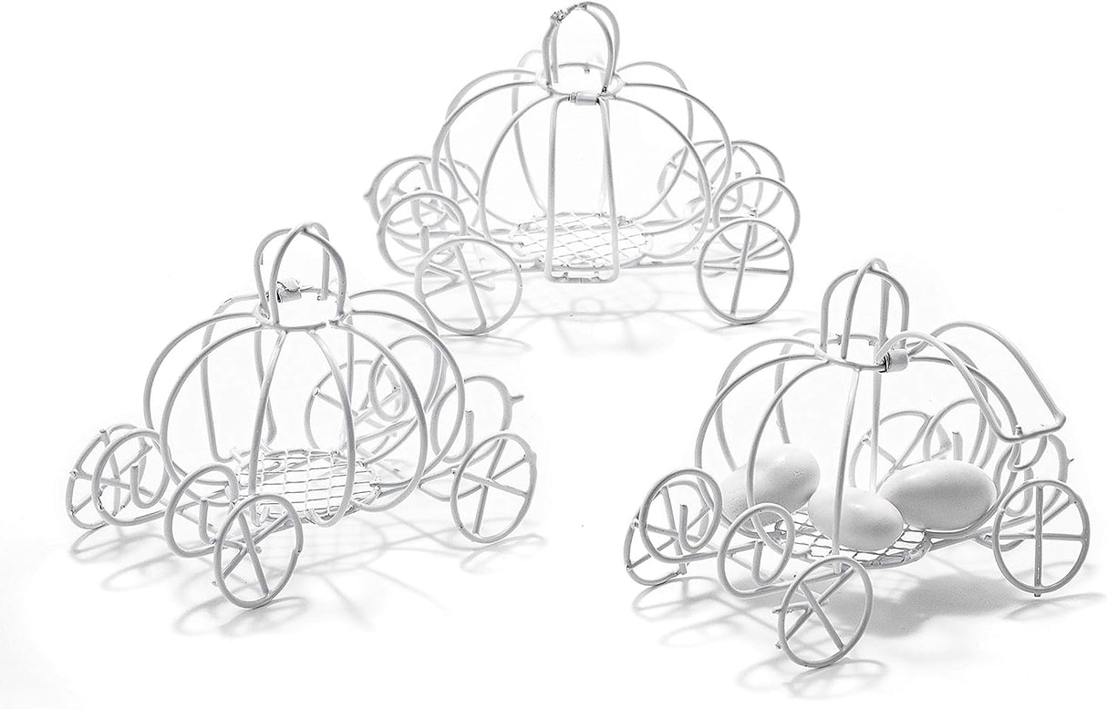 Zucca Carrozze Metallo Vernice Bianco