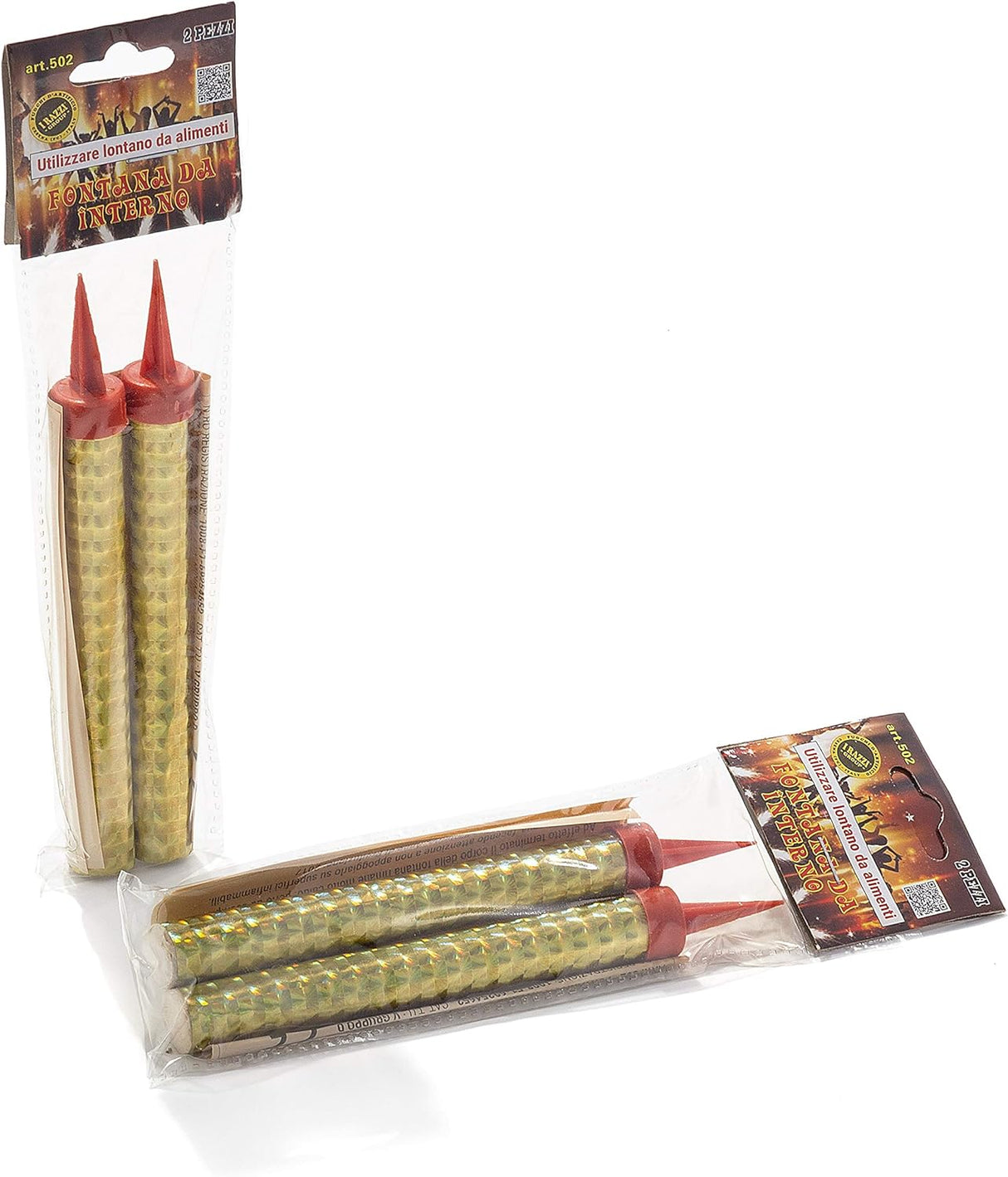 4 PZ Candela fontana luminosa per torta