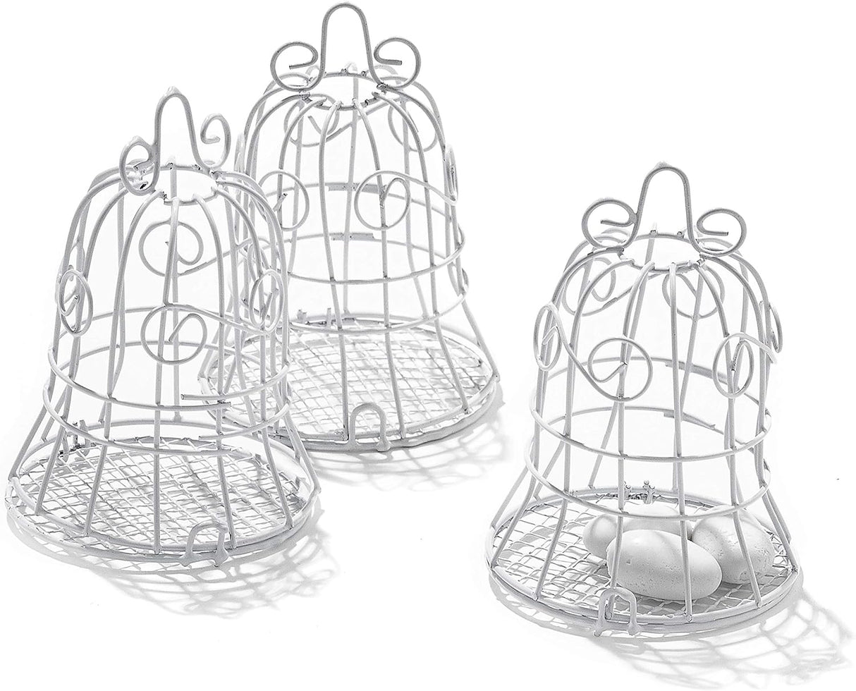 Gabbia Cestino In Materiale Ferro Portacandela Bomboniera