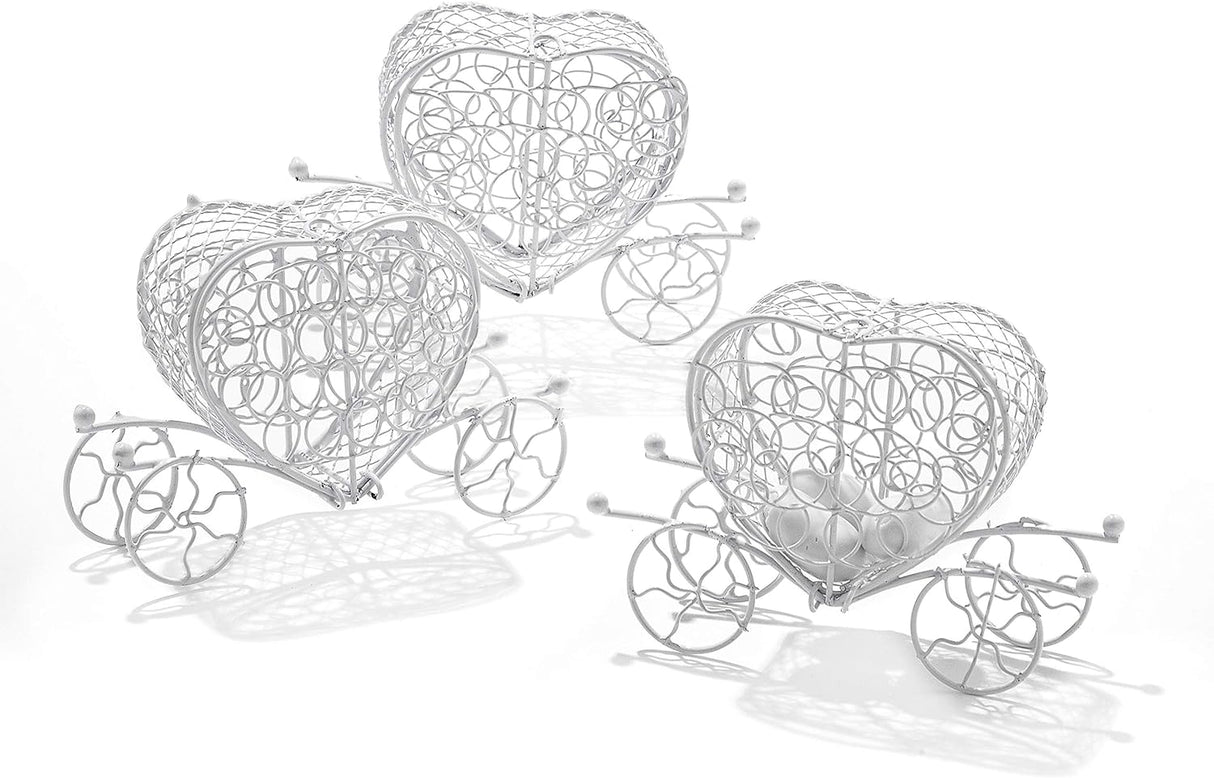 Carrozza Carriage ferro latta portaconfetti