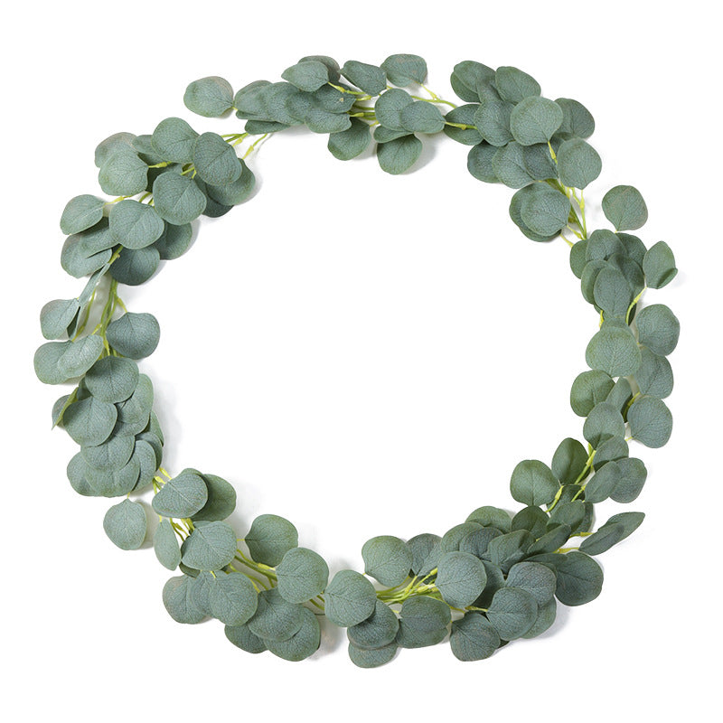 2 Metri Ghirlanda di Foglie Finto Eucalipto artificiale Decorazioni per arco di nozze