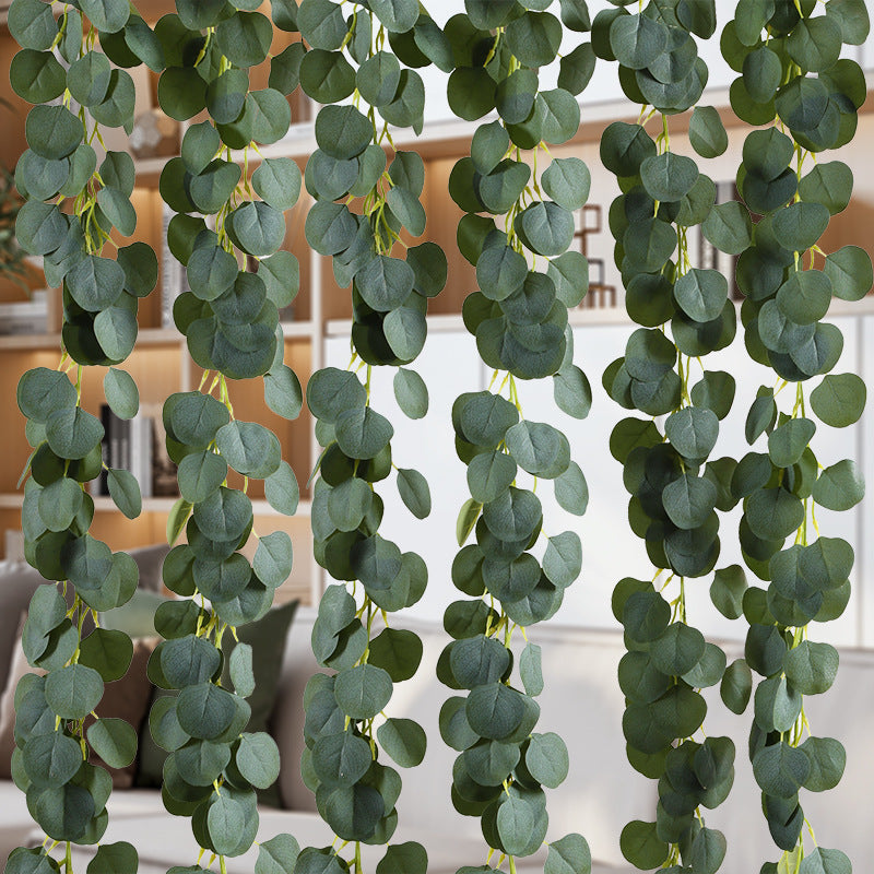 2 Metri Ghirlanda di Foglie Finto Eucalipto artificiale Decorazioni per arco di nozze