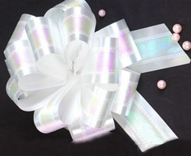 Coccarde Autotiranti 5cm Auto Fiocco Luccido Arcobaleno