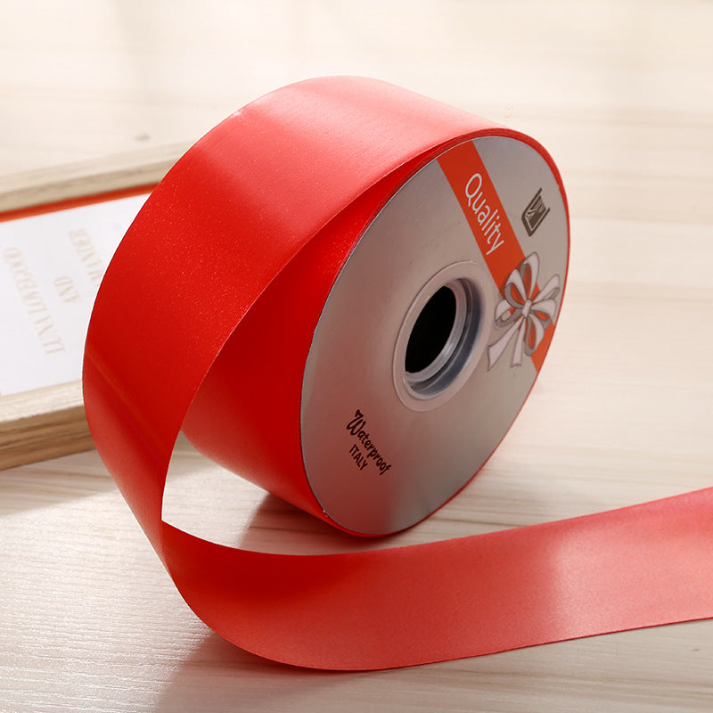 Nastro Regalo Decorativo in Plastica, 50 mm x 90 m, Bianco, per Confezioni e Decorazioni