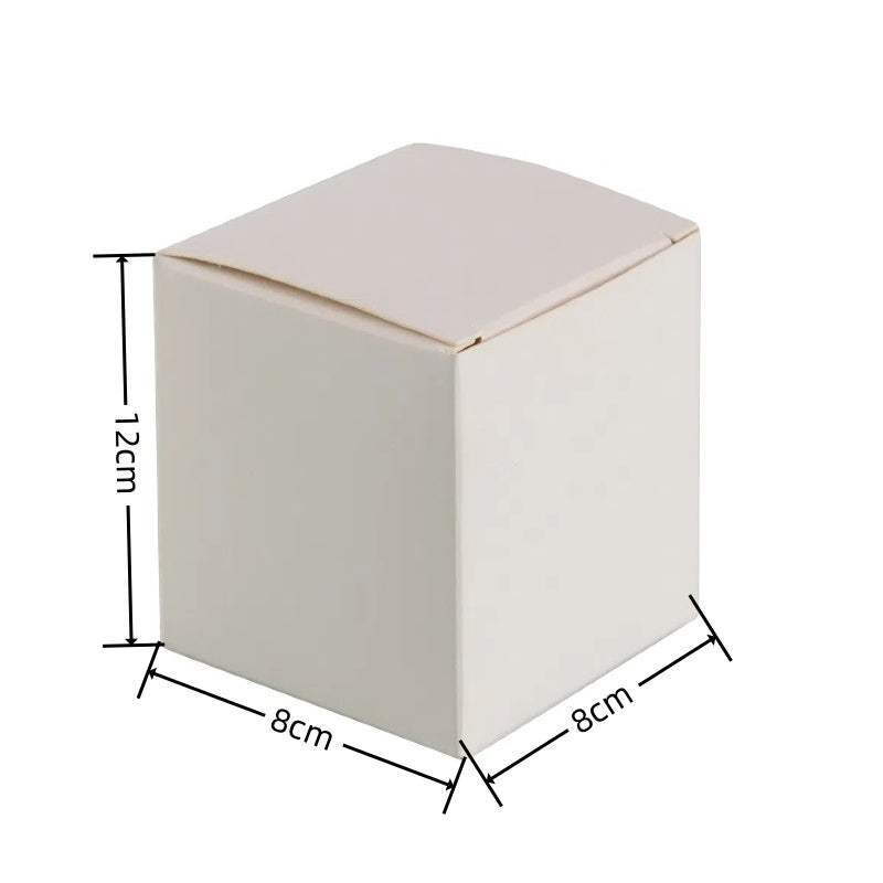 10 Pezzi Scatole Cartone Bianche Con rettangolo Coperchio Per Regalo Confezione