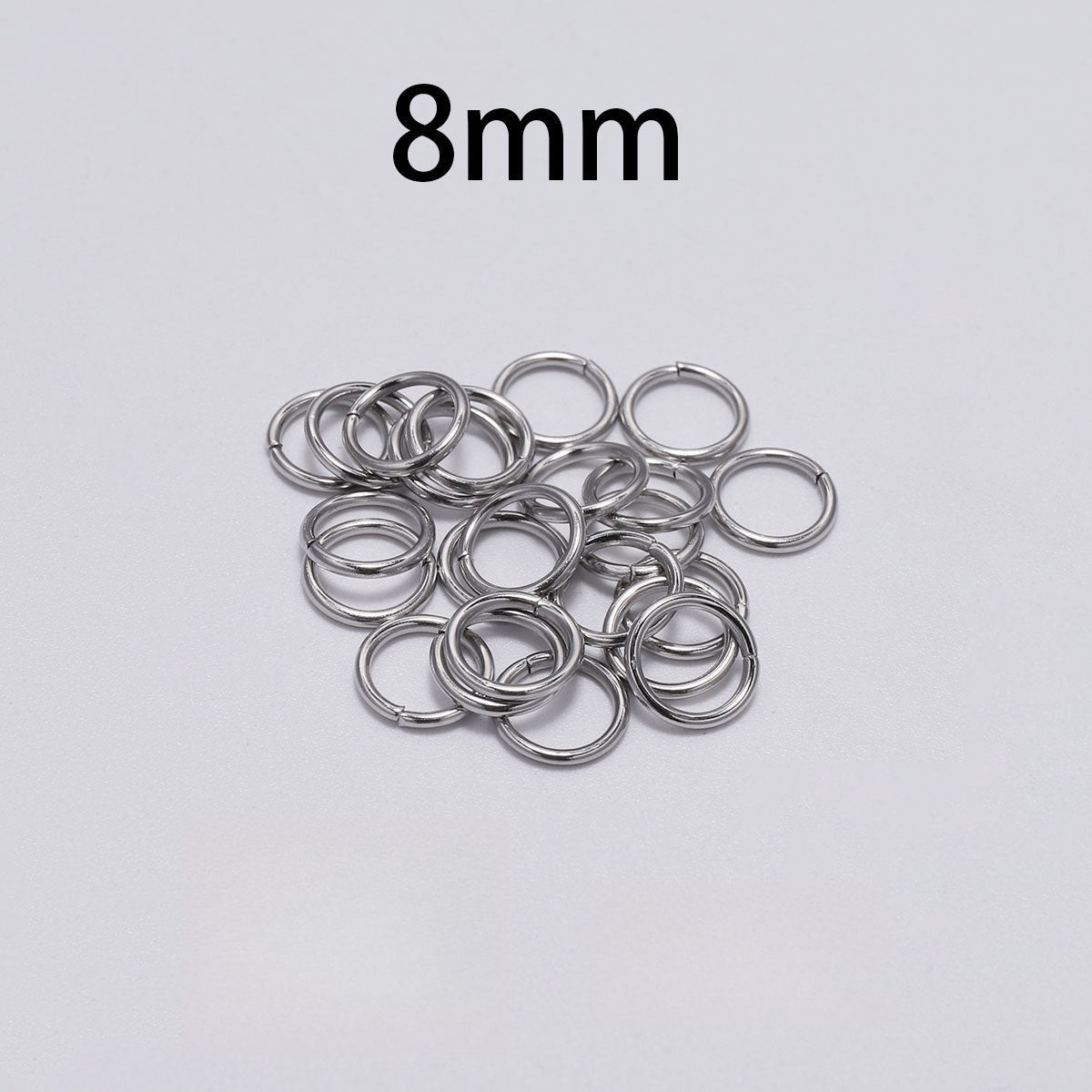 200 pezzi Argento Anelli apribili per Gioielli Fai Da Te Braccialetti Bigiotteria