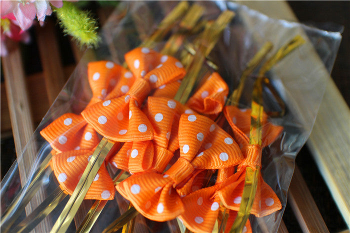 50 Pezzi Lacci Legacci in filo metallico per sacchetti Chiusura Confezione Clip Fiocco