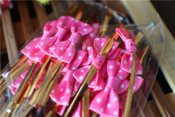 50 Pezzi Lacci Legacci in filo metallico per sacchetti Chiusura Confezione Clip Fiocco