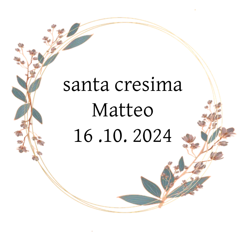 20 pezzi Adesivi Etichette rotondi personalizzati 5cm