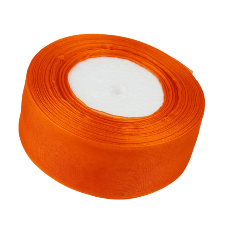 Nastro Organza Bianco 40 MM Rotolo 50 Yard Fai da Te