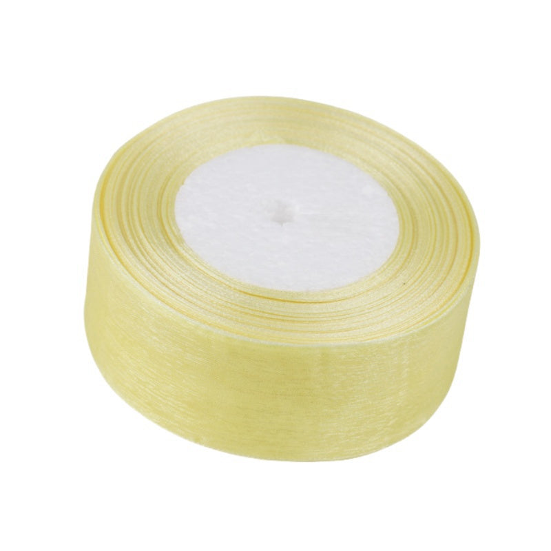 Nastro Organza Bianco 40 MM Rotolo 50 Yard Fai da Te