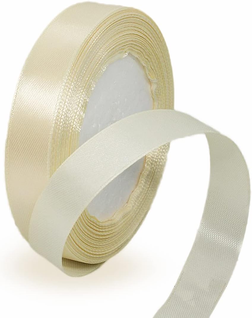 Nastro Doppio Raso confezione Regalo Creazione fai da te, lunghezza 25 yard 2cm