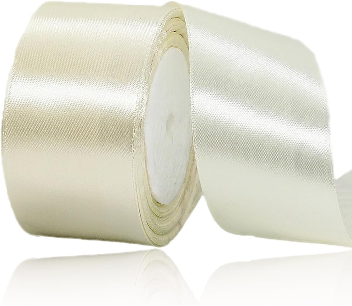 Nastro Doppio Raso confezione Regalo Creazione fai da te, lunghezza 25 yard 4cm