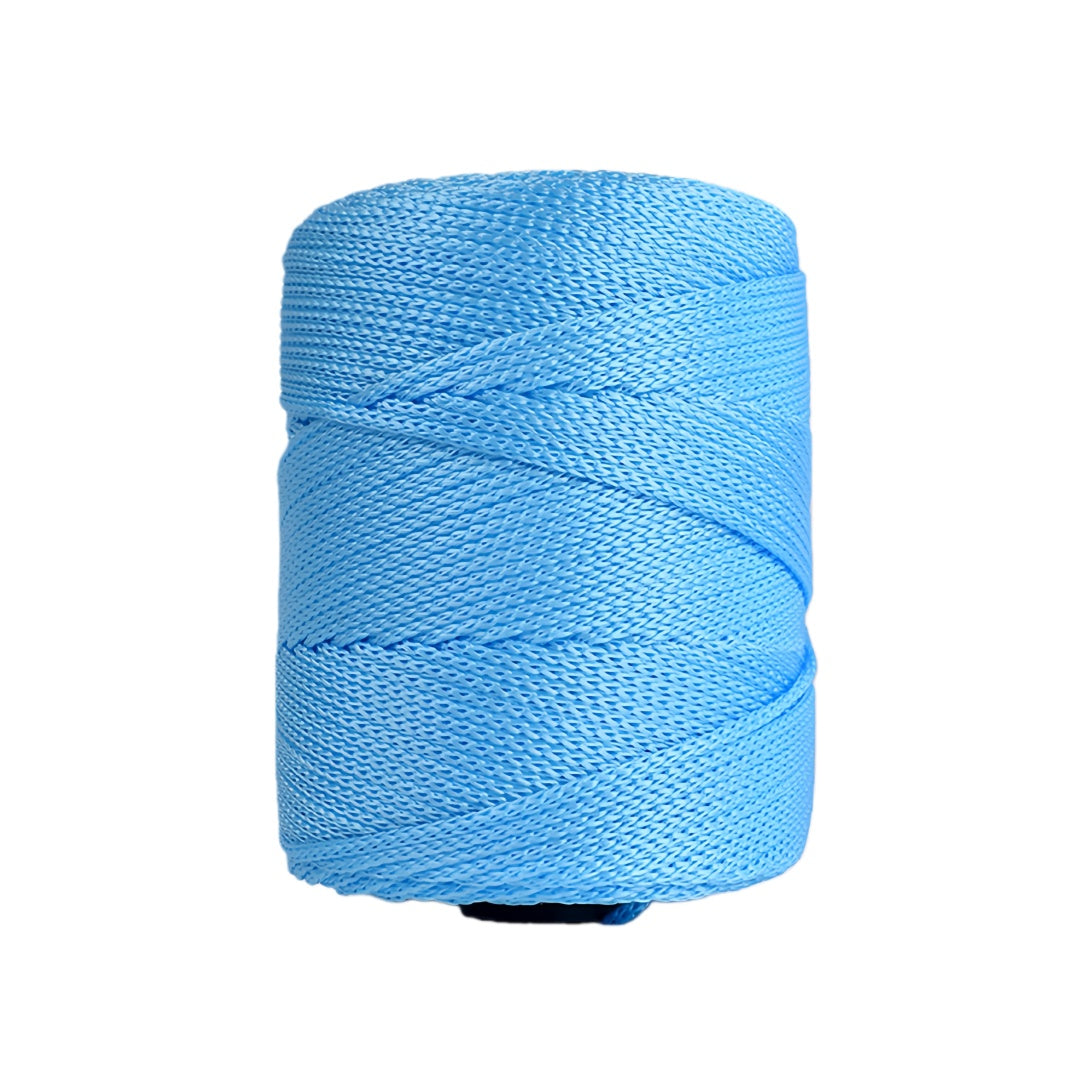 Cordino Swan per Borse Uncinetto, Cordino Viscosa 3mm x 200m 240g, Filato Lucido per Macramé, Filo per Uncinetto, Fai Da Te, Ideale per Borse, Decorazioni e Maglieria