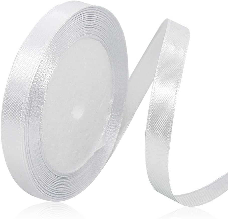 Nastro Doppio Raso confezione Regalo Creazione fai da te, lunghezza 25 yard 1cm