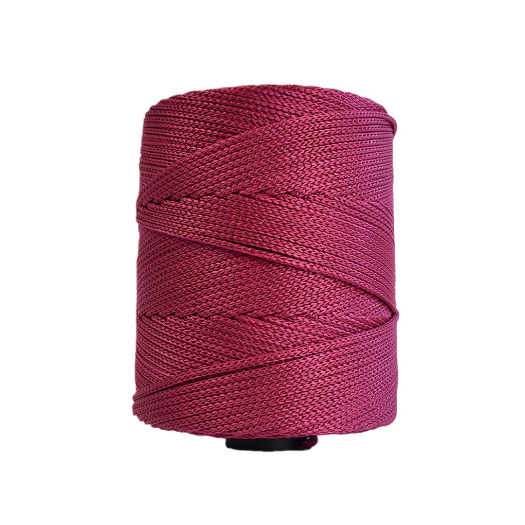 Cordino Swan per Borse Uncinetto, Cordino Viscosa 3mm x 200m 240g, Filato Lucido per Macramé, Filo per Uncinetto, Fai Da Te, Ideale per Borse, Decorazioni e Maglieria