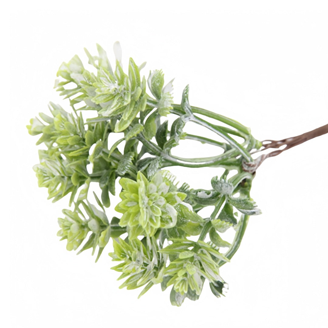12 pezzi Ramo Foglie Artificiali in Plastica Materiale per Decorazioni Natalizie e Fioriere per la Casa