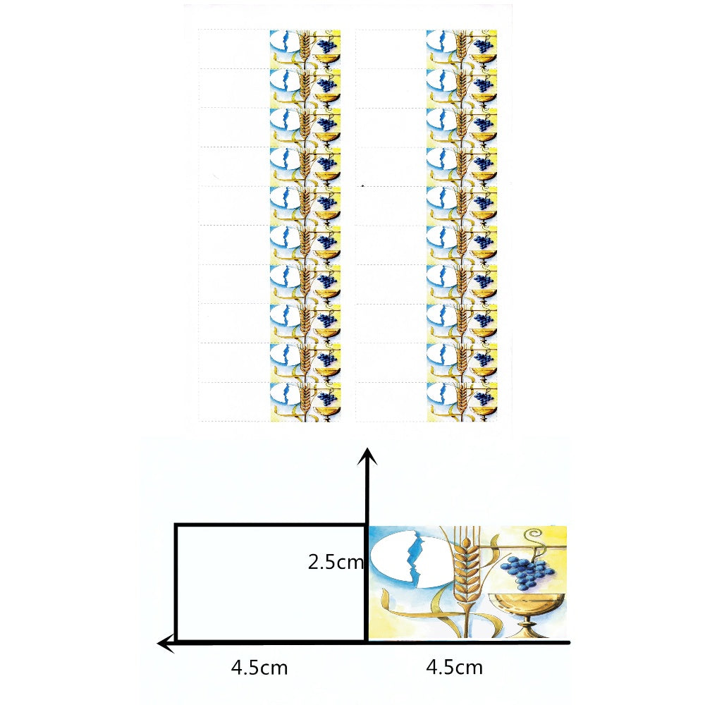 20 Pezzi bigliettini Personalizzati bomboniere Comunione Chiesa Cresima