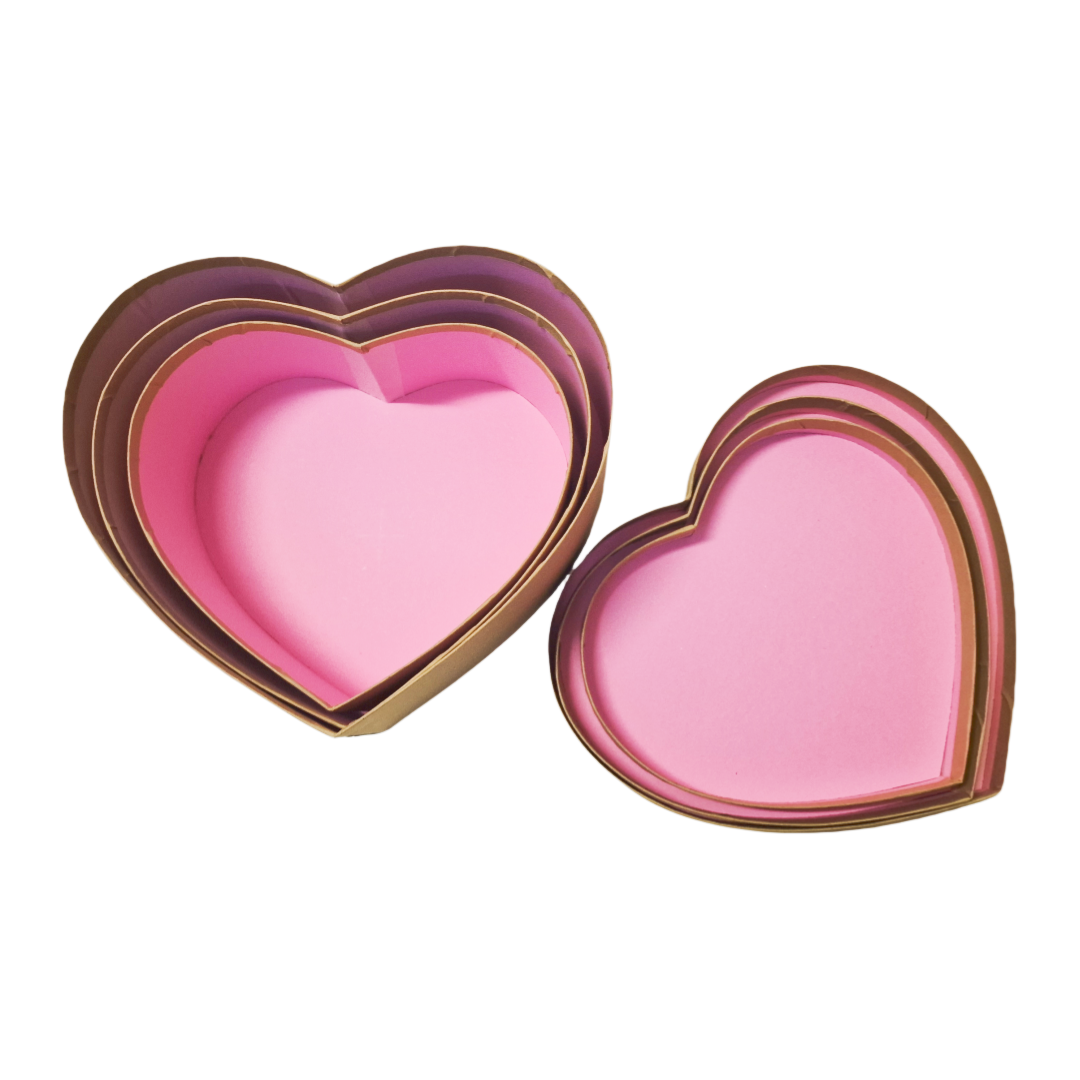 Set di 3 Scatole Regalo con Coperchio in Cartone, 31 * 27 * 13cm+ 28 * 25 * 11.5cm + 25 * 22 * 10.50cm