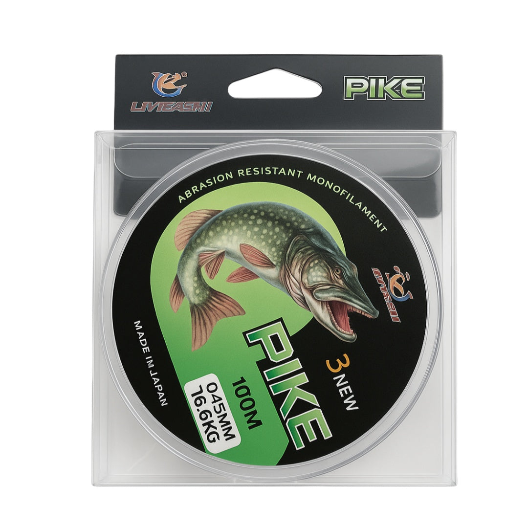 Filo da Pesca Monofilamento 100m – Ø0.45mm, 16.6kg, Alta Resistenza all'Abrasione