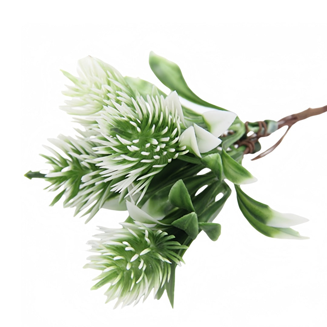 12 pezzi Ramo Foglie Artificiali in Plastica Materiale per Decorazioni Natalizie e Fioriere per la Casa