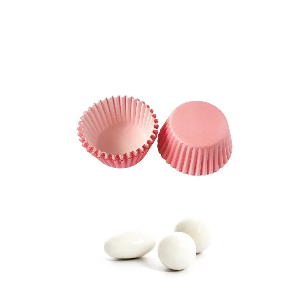 200 pezzi mini pirottini per Confetti e Macaron 2.5cm diametro sotto vari colori in carta pergamena