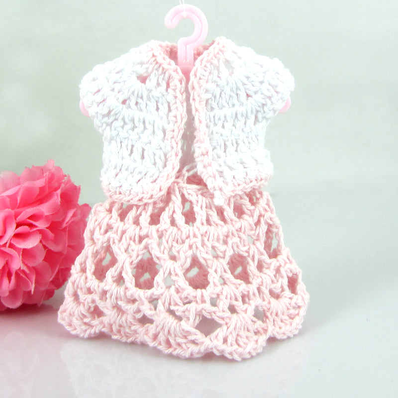 12 Pezzi Bomboniera Mini Maglioni Gonna Bambina Fatti A Mano Decorazione Ambito Portaconfetti Confezione