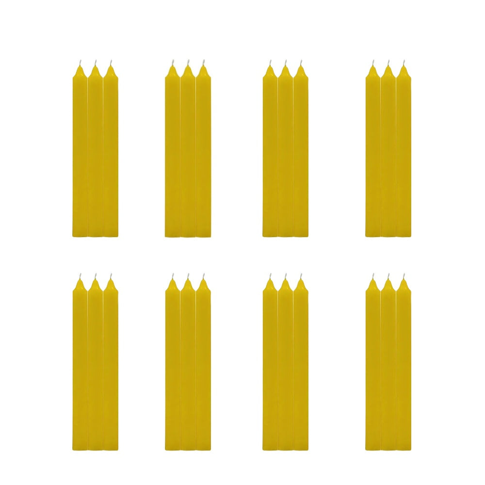 24 Pezzi Candele Lunghe Non Profumato Durata 11h Misura 22cm lunghezza*2cm diametro