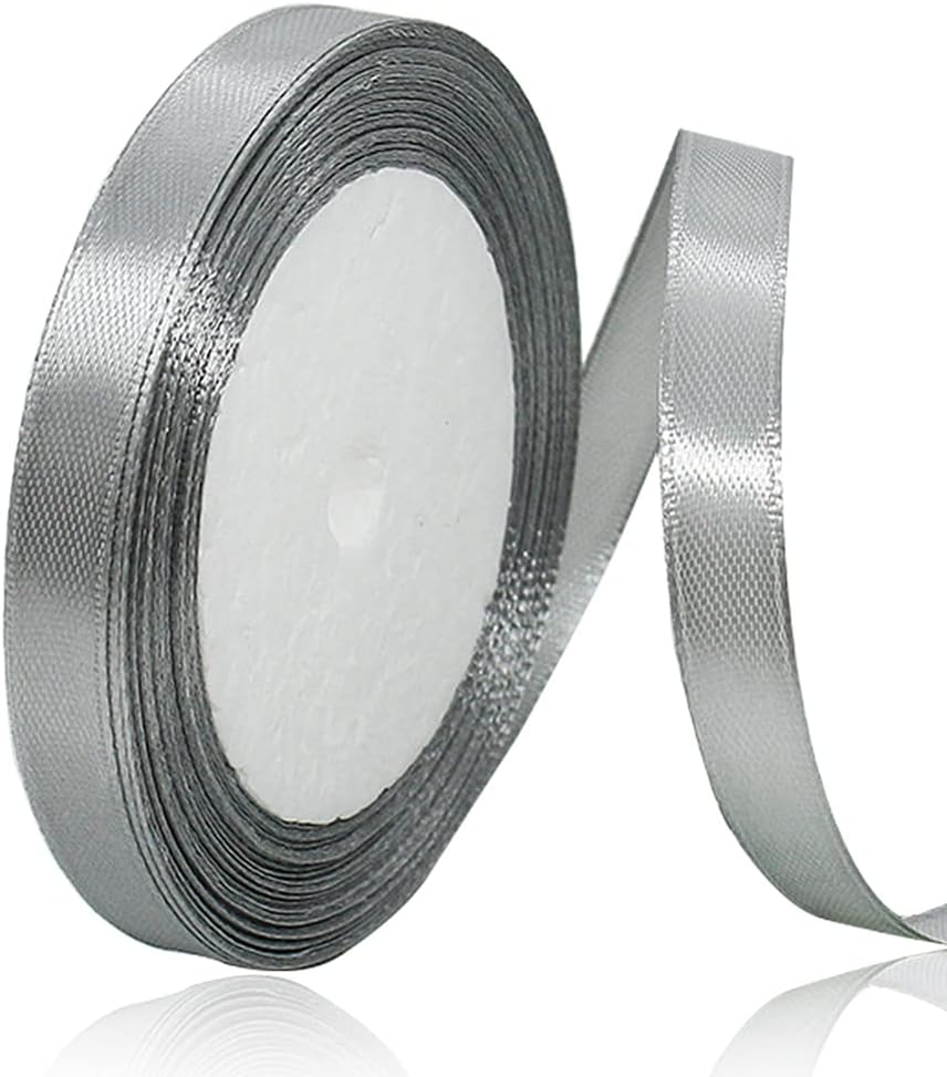 Nastro Doppio Raso confezione Regalo Creazione fai da te, lunghezza 25 yard 1cm