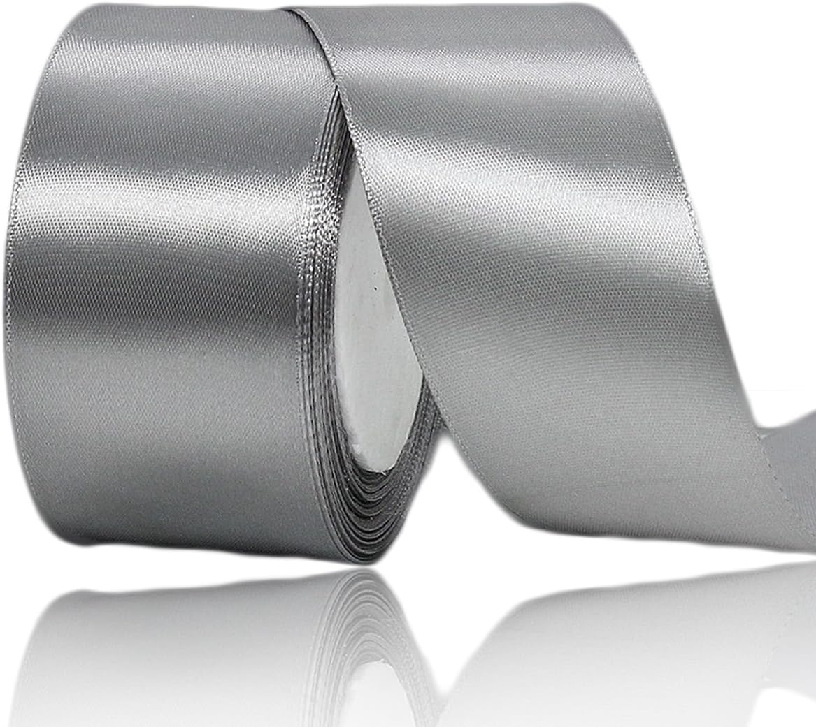 Nastro Doppio Raso confezione Regalo Creazione fai da te, lunghezza 25 yard 4cm