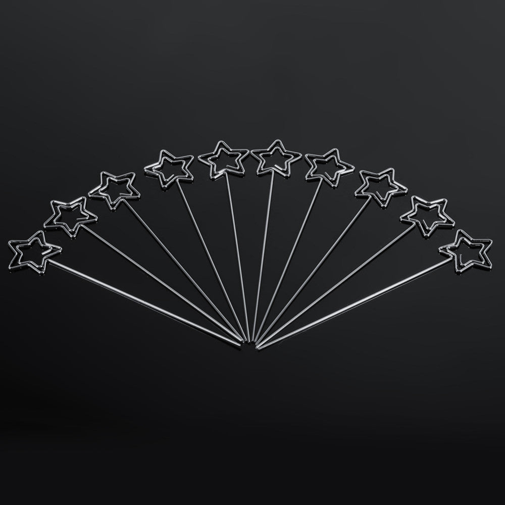 10 pezzi Pinze Pinzette in metallo Forma Cinque Stelle Portafoto Supporto MEMO