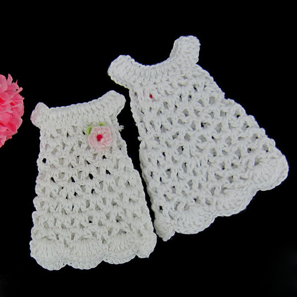 12 Pezzi Bomboniera Mini Maglioni Gonna Bambina Fatti A Mano Decorazione Ambito Portaconfetti Confezione