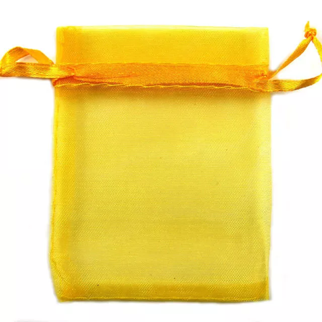 10 Sacchetti Organza 9*12cm Confetti Bomboniera Regalo