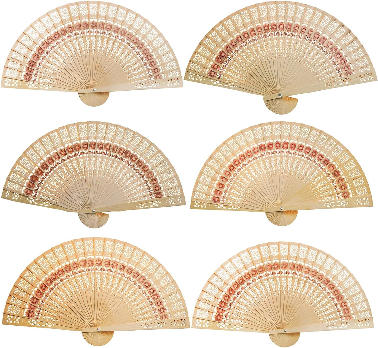 10pz Ventagli Legno Matrimonio Segnaposto