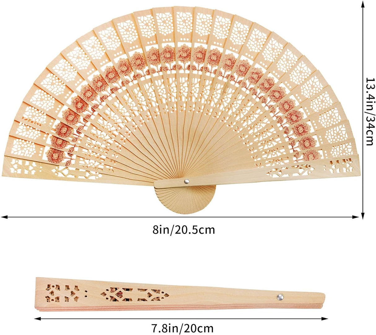 10pz Ventagli Legno Matrimonio Segnaposto
