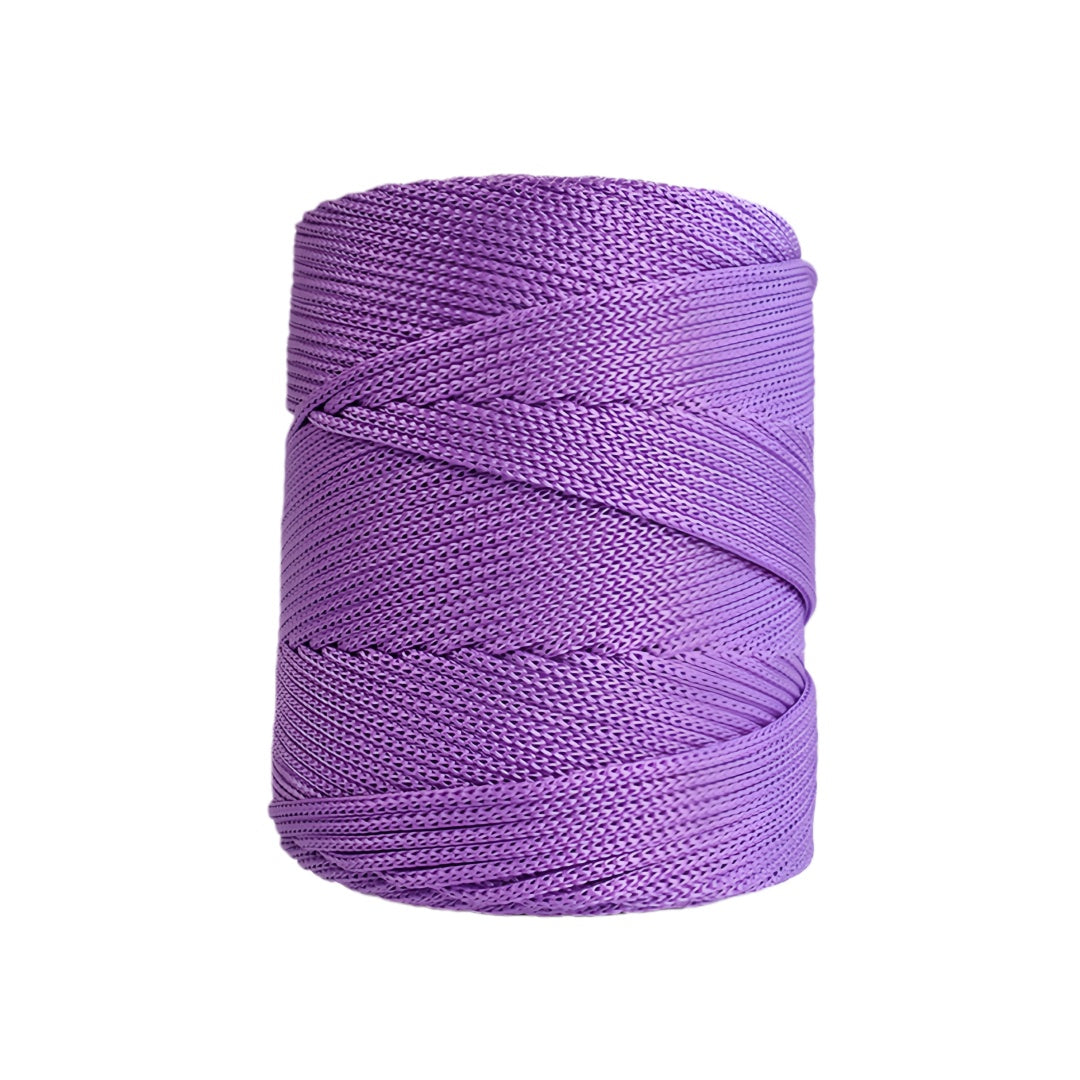 Cordino Swan per Borse Uncinetto, Cordino Viscosa 3mm x 200m 240g, Filato Lucido per Macramé, Filo per Uncinetto, Fai Da Te, Ideale per Borse, Decorazioni e Maglieria